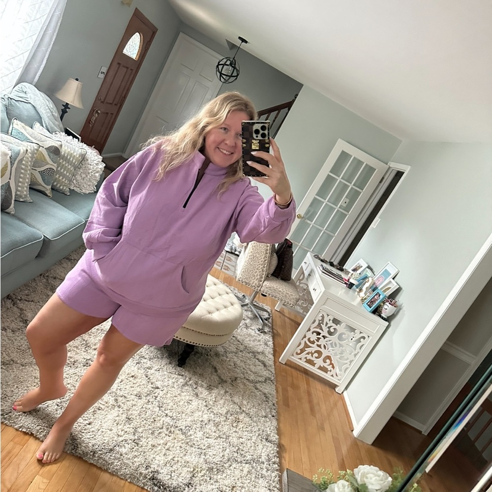 ANRABESS 2 Piece Pullover Sweatshirt Shorts Set Size XL - Picture 5 of 5